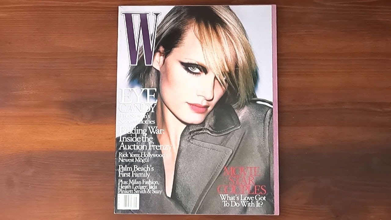 2001 May ASMR Magazine Flip Through: W Amber Valletta, Heath Ledger, Kate  Moss