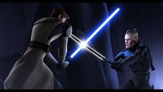 Obi-Wan Kenobi vs Pre Vizsla \& The Darksaber [4K HDR] - Star Wars: The Clone Wars