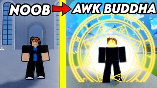 Going From Noob To Fully Awakened Buddha IN ONE VIDEO | Roblox Blox Fruits