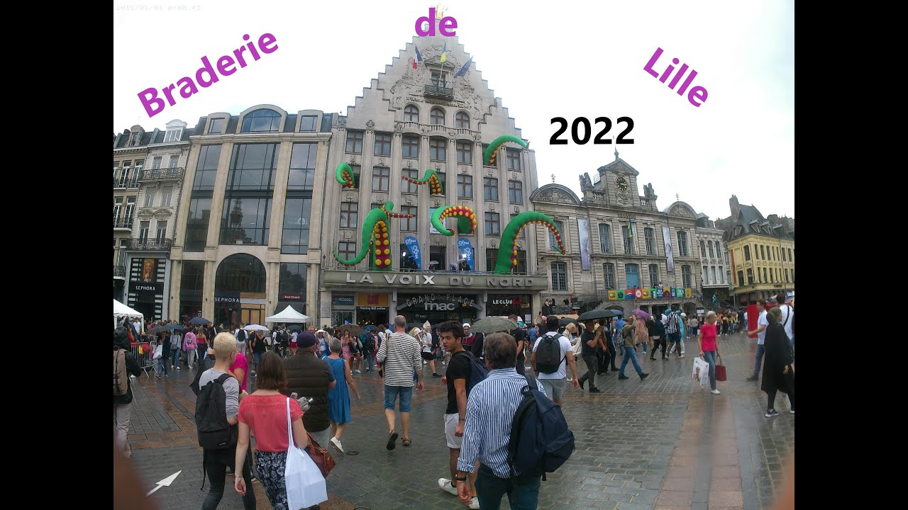 Braderie de Lille 2022 - Walking around the streets of Lille on 3rd of