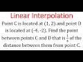 Using Linear Interpolation To Find An Unknown Point Between Two Given Points