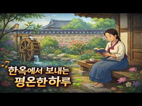 지친 마음을 달래줄 따뜻한 지브리 풍 감성 | 한옥에서 차 한잔의 여유와 힐링 | 마음 정화