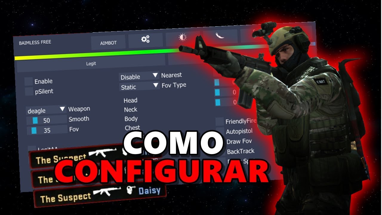 CS:GO | Como CONFIGURAR um HACK Legit // Como Burlar VAC NET - 