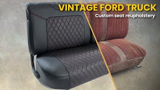 Vintage Ford 1972 truck seat - Custom reupholstery