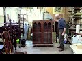 Replacing glass for a pine cupboard  thomas johnson antique furniture restoration