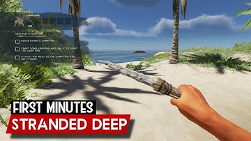Stranded Deep PS5 Gameplay (A Quick Start to Stranded Deep - Find Fibrous Leaves)