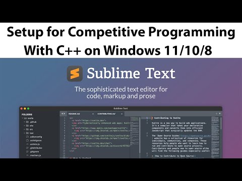 How to Prepare Sublime Text for Competitive Programming on Windows 11/10/8