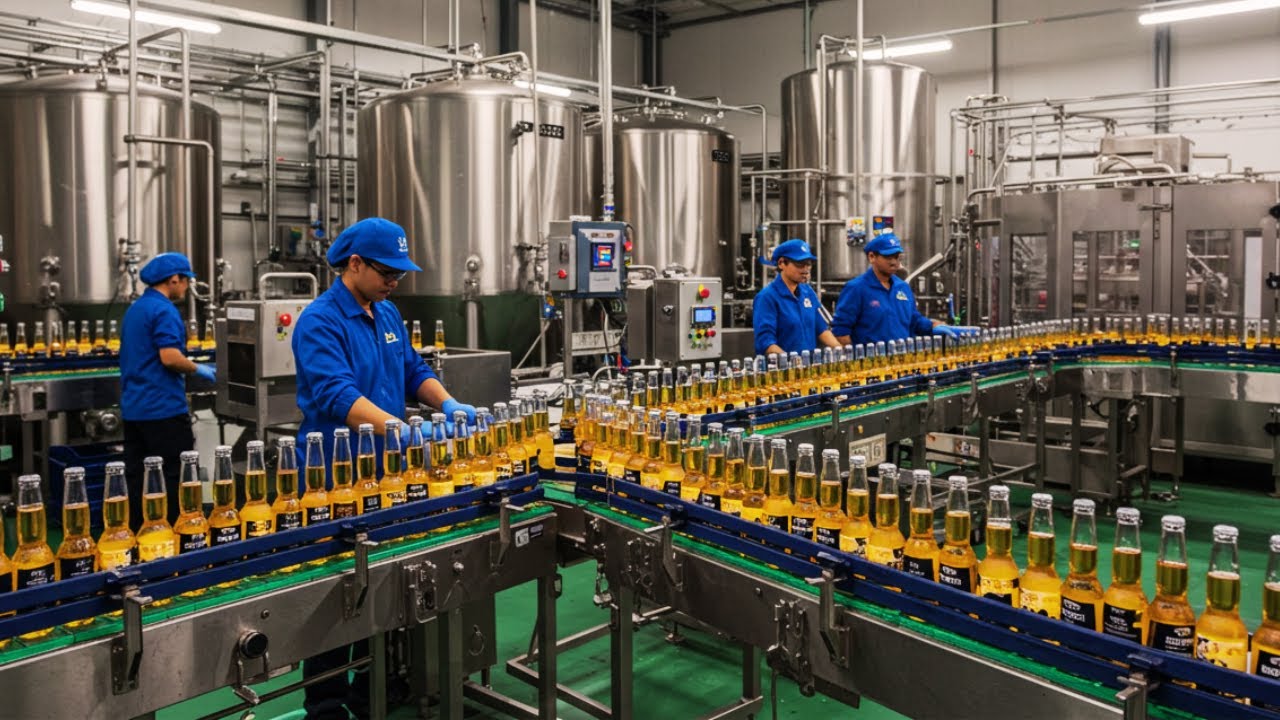 Factory Secrets of Corona Beer 🍺 | Industrial Brewing Process 🏭