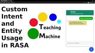 RASA Custom intents -  ( part 4 of the series of Build End-to_end bot with RASA) Teaching Machine