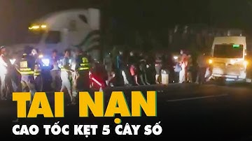 Tai nạn trên cao tốc TP.HCM - Trung Lương, kẹt xe 5 cây số