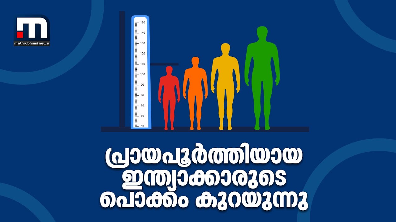 പ്രായപൂര്‍ത്തിയായ ഇന്ത്യാക്കാരുടെ പൊക്കം കുറയുന്നു | Mathrubhumi News