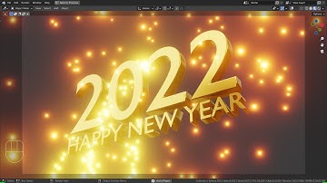 Blender Tutorial - 2022 - Happy New Year