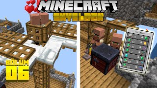 Çok Çok Kolay Köylü Farmi Elmas Aletler Ve Ti̇caretminecraft Skyblock B06