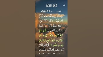 سورة الملك..الشيخ سعد الغامدي ❤🍃