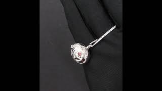 925 Sterling Silver Box Pendant Studded VAMPIRE DIARIES inspired Elena Vervain Locket