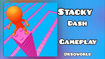 Stacky  Dash Game - Level  35 36 & 37 - Gameplay
