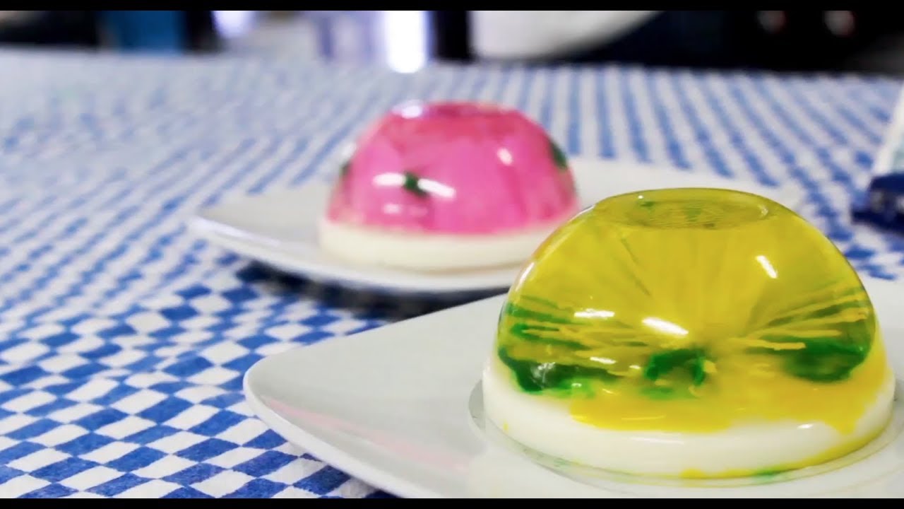 Gelatina artística (gelatina 3D) YouTube