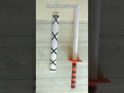 JAPANESE KATANA SAMURAI PAPER SWORD ORIGAMI TUTORIAL HOW TO MAKE STEP BY STEP FOLDING ART