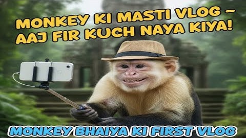 My First vlog.. #vlog #monkeyvlogger #monkey #viral 