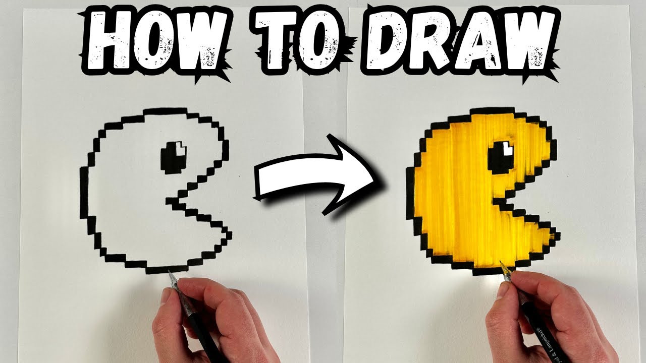 Directive Drawing Pac Man How To Draw Pac-Man - YouTube