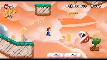 NSMBU Custom Level - Springy Cloud Sunset
