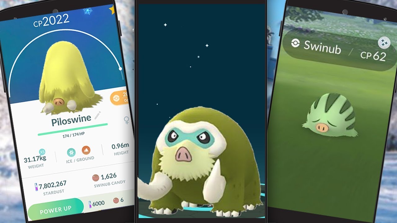 Shiny Swinub Piloswine Mamoswine Model Comparison Via Chrales Thesilphroad