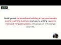 The Online Teaching Success System