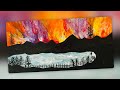 Create the aurora see how easy its my way p acrylic art differently