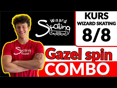 Kurs Wizard Skating lekcja 8 | Pierwsze combo | Gazel Spin Combo | Wizard Skating Polska tutorial