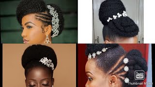 Natural bridal hairstyles// Imisatsi y'abageni iri natural/ Natural hair trends screenshot 5