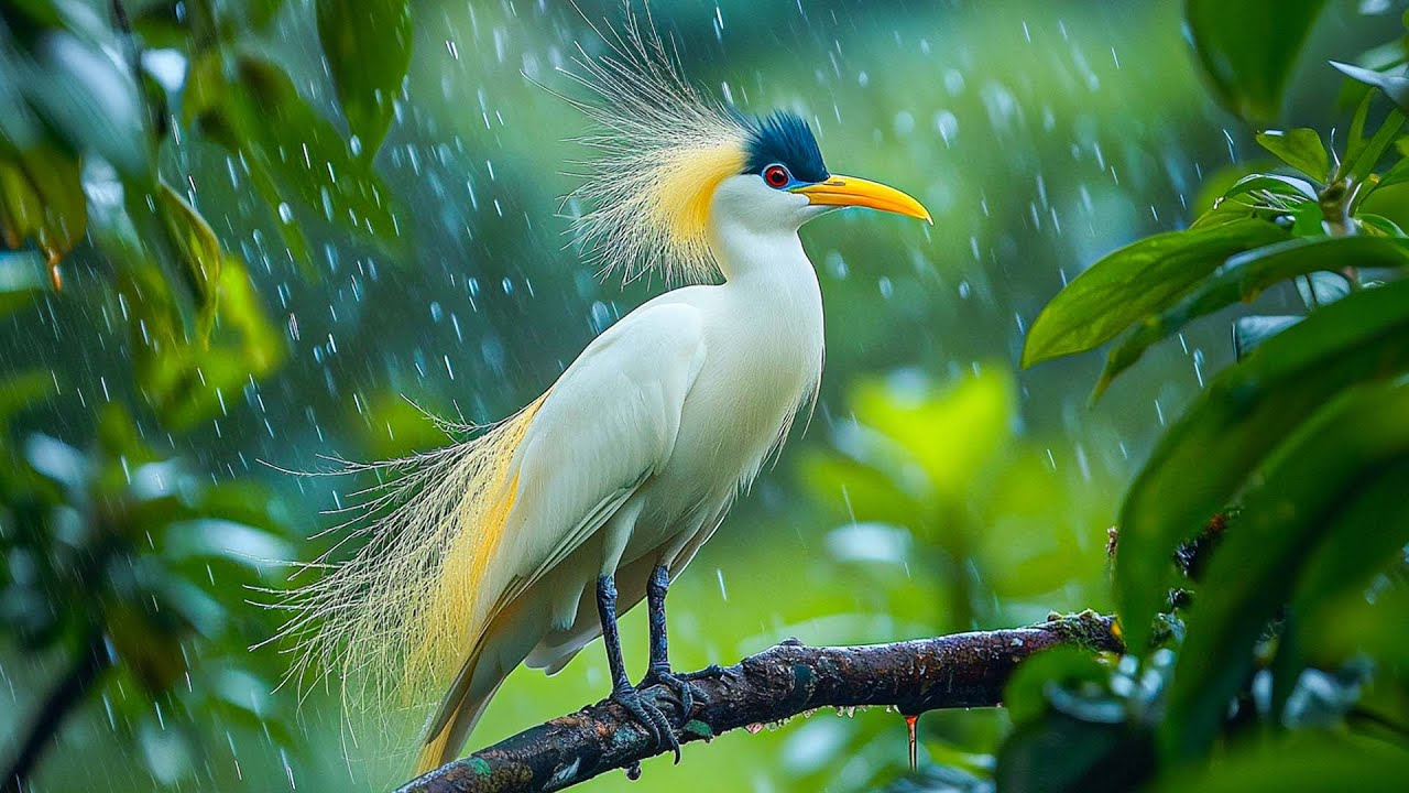 Ваш мозг тайно жаждет этого 😴 дождя и пения птиц, которые мгновенно успокаивают тревогу и перезаг...