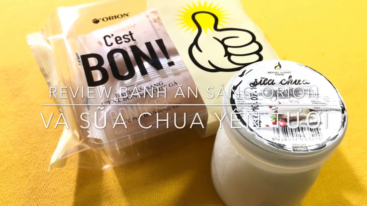 ♥️VLove.eating1 🍰 Bánh ăn sáng C'est Bon sợi thịt gà Orion/🍶 Sữa Chua Yến Tươi ♥️