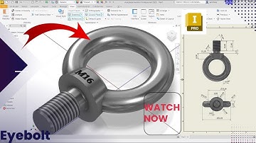 How to Model an M16 Eye Bolt with Thread and Engraving in Autodesk Inventor