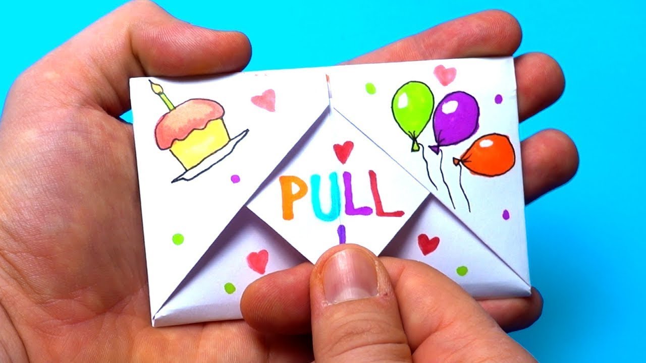 how-to-make-an-origami-birthday-card-diy-in-2-minutes-youtube