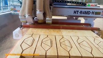 Ht-R4MD-H| Máy Cnc Nesting 4 đầu 2 bàn kép Holztek 