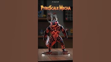 PYROSCALE MECHA | Lava Lizard Robot Transformation🦎🤖 #shorts #viral #animaltransformation