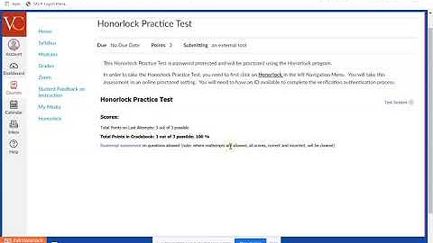 Using Honorlock to take an IMathAS assessment