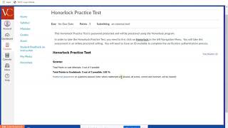 Using Honorlock to take an IMathAS assessment