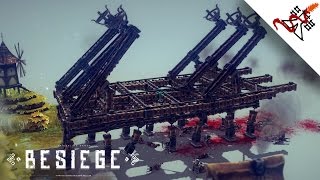 Besiege - Making a Monster War Machine (14x Legs & 6 Catapults)