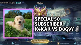 K4KAK VS D0G9Y M4IN PR1ST3L😎 - Mobile Legends Login🔥