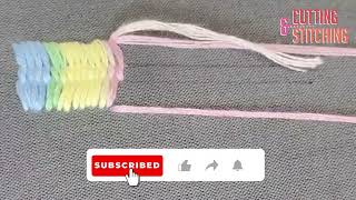 Hand Embroidery Tutorials (Part 47)👌 - Closed Cretan Stitch
