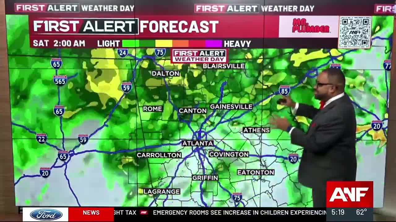 FIRST ALERT WEATHER DAY: Rain is headed our way - YouTube