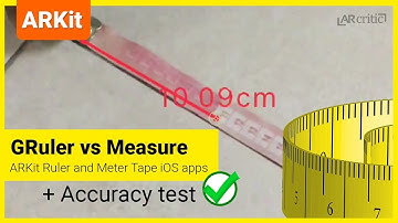 Comparing two ARKit Ruler and Meter Tape Apps: Measure and  GRuler