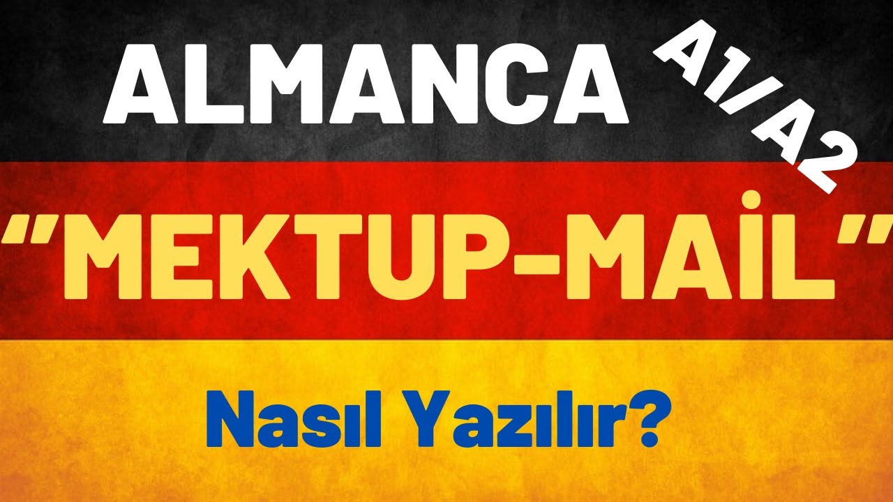 Almanca A1-A2 Mektup-Mail Yazma Kuralları -1 #almancakelime #almancaöğren #almancaa1