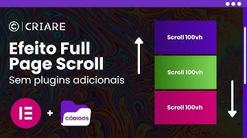 Full Page Scroll with Elementor (NO PLUGINS)