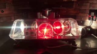 FDNY Model Code 3 XL Sealed Beam Mini Lightbar w/ Center Stinger