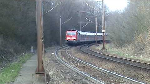 DB Regio RE13 passenger Train with Baureihe 111 at Venlo,the NL 24-3-2010