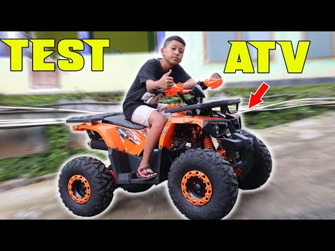 kak adit nyobain atv baru, gak sabar padahal belum fit..