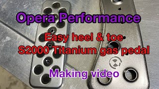 Easy heel and toe S2000 Titanium gas pedal
