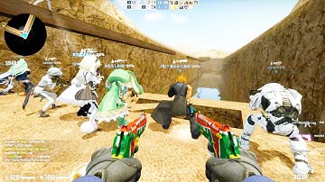 Counter Strike Global Offensive - Zombie Escape mod online gameplay on ze_boatescape101_p map